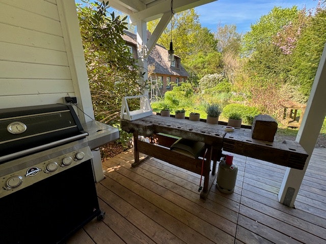 Die Grill & Chill Ecke ist fertig Die Grillecke mit Blick in den Garten