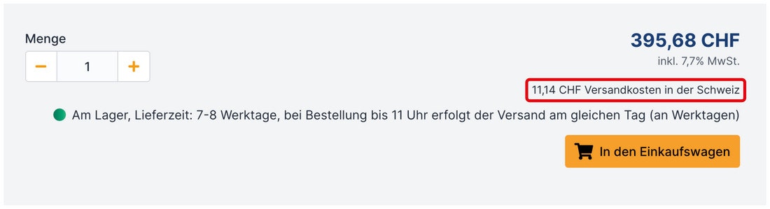 Versandkosten Schweiz Versandkosten Schweiz