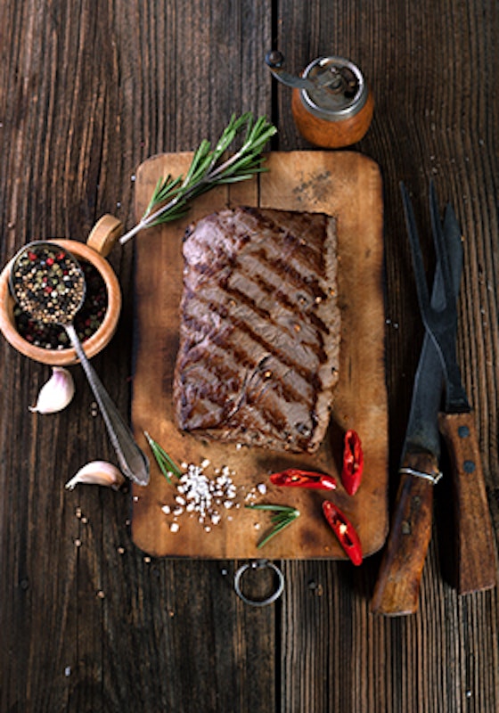 Schönes Branding auf dem Steak: direkt gegrillt!