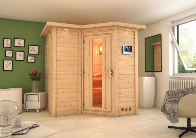 Wenn Sie eine Sauna im Haus errichten, wälen Sie einen Raum mit guter Lüftung