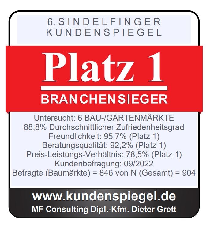 Platz 1 Branchensieger