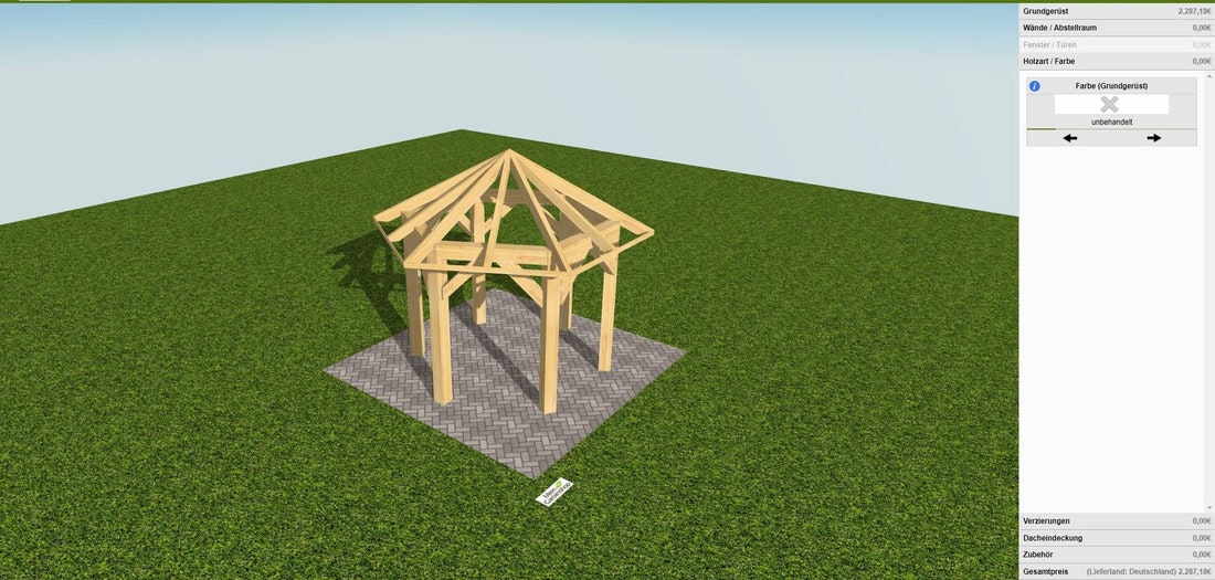 Skanholz Konfigurator für individuelle Carports und Gartenhäuser Skanholz Konfigurator für individuelle Carports und Gartenhäuser