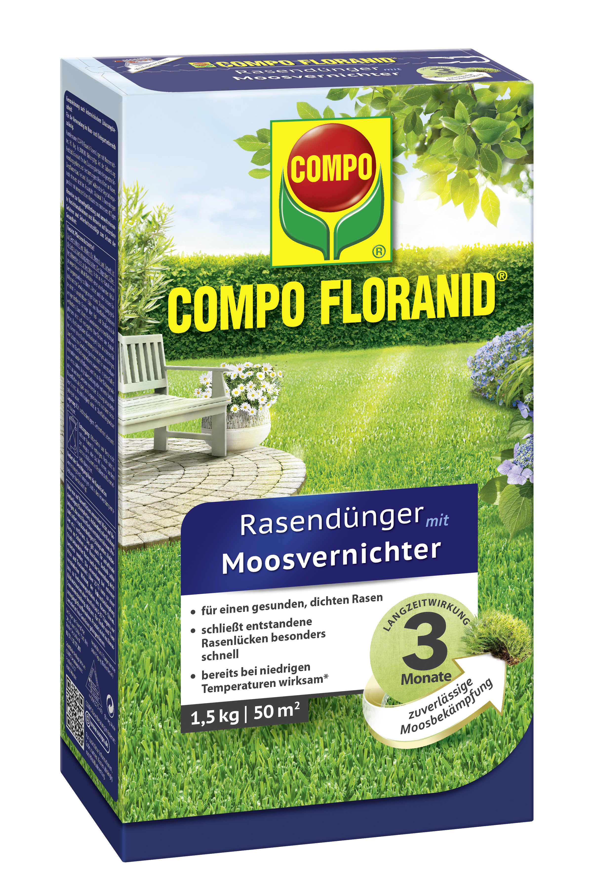 Vorschaubild Galerie COMPO FLORANID Rasendünger mit Moosvernichter