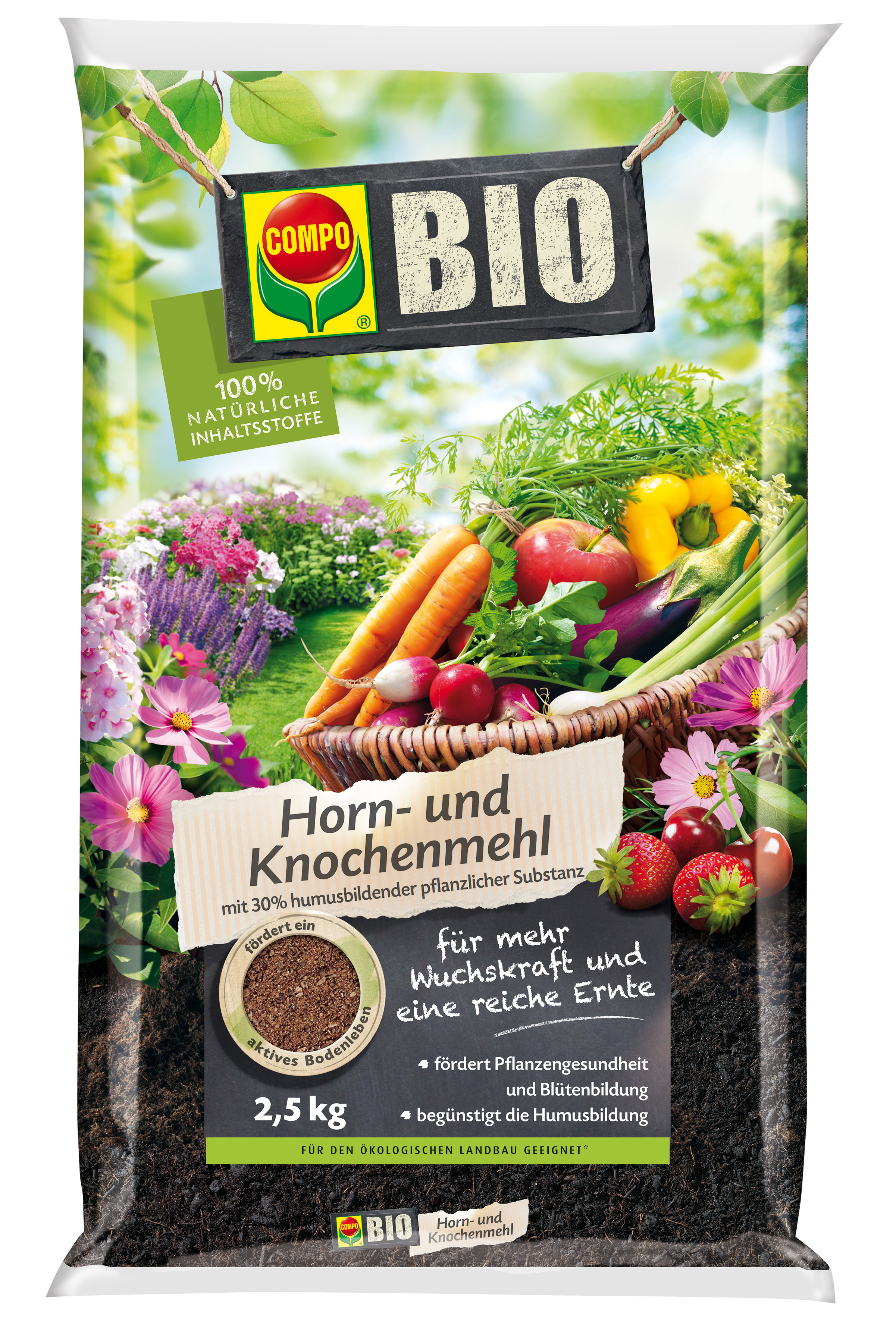 Vorschaubild Galerie COMPO BIO Horn- und Knochenmehl 2,5 kg
