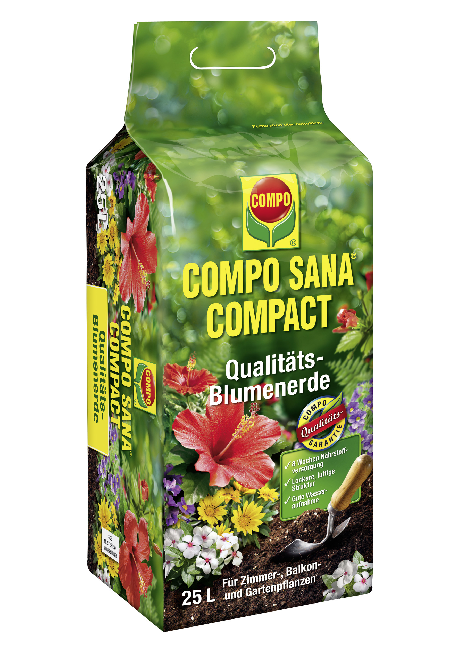 Vorschaubild Galerie COMPO SANA COMPACT Qualitäts-Blumenerde 25 L