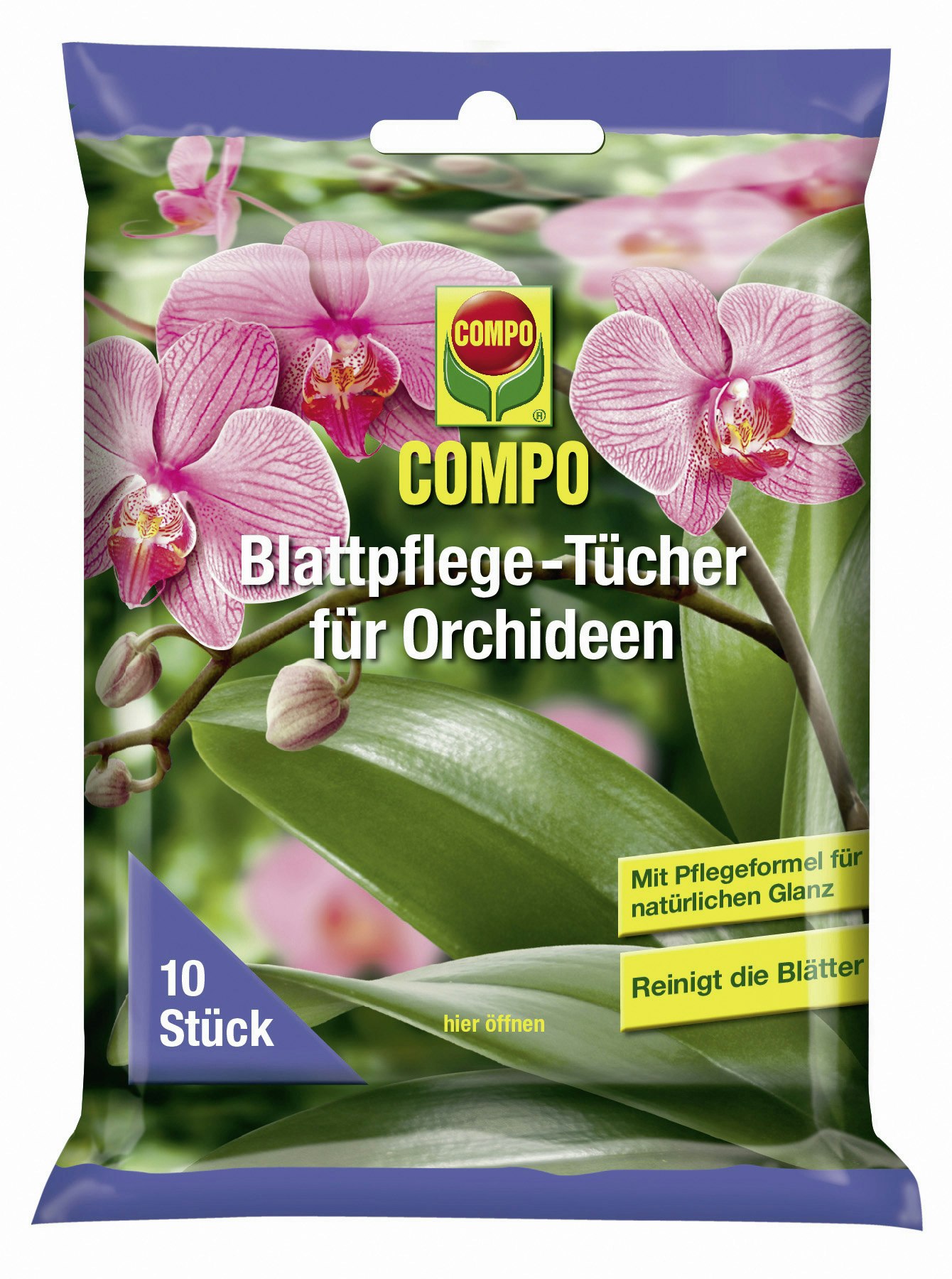 COMPO Blattpflege-Tücher für Orchideen
