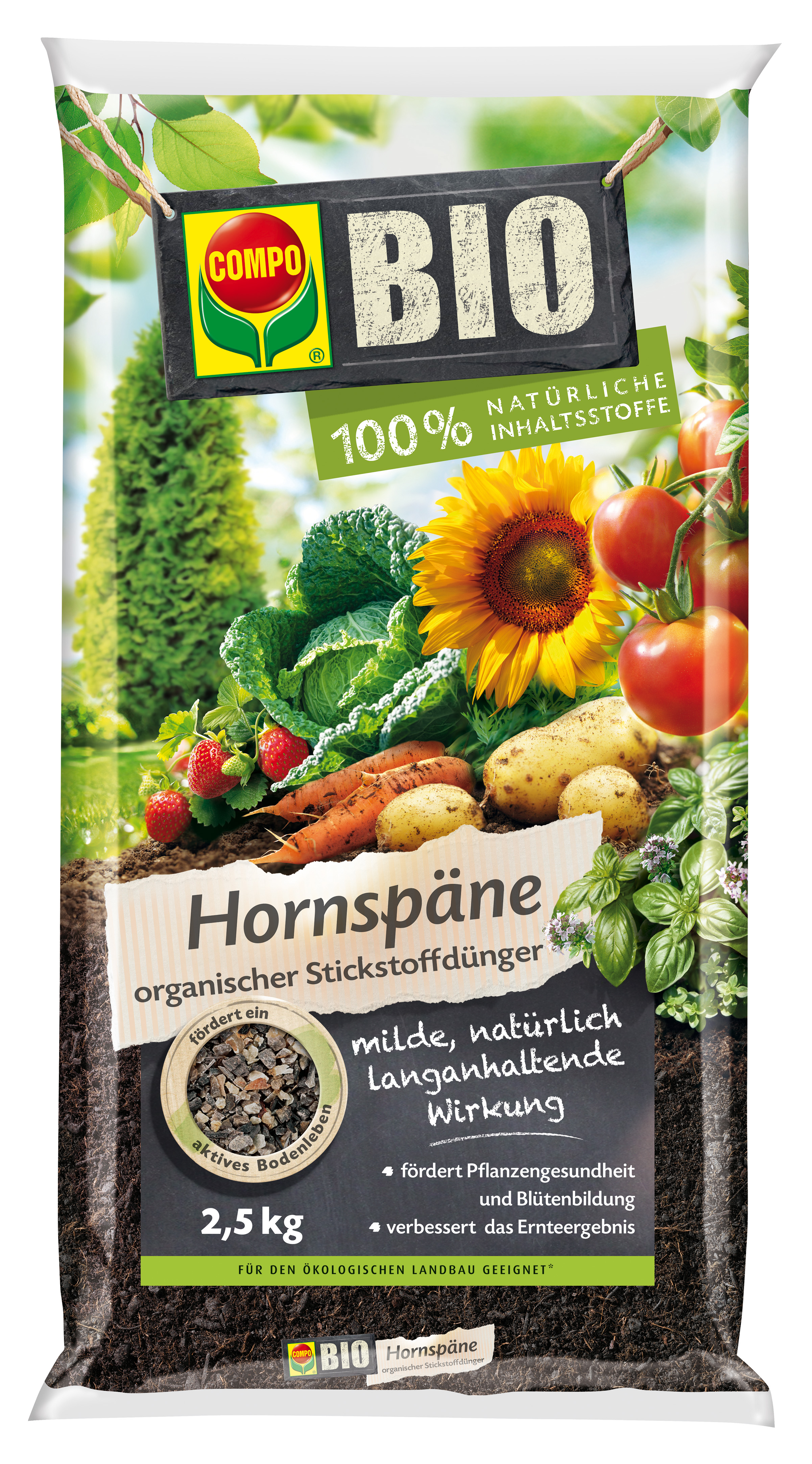 Vorschaubild Galerie COMPO BIO Hornspäne 2,5 kg