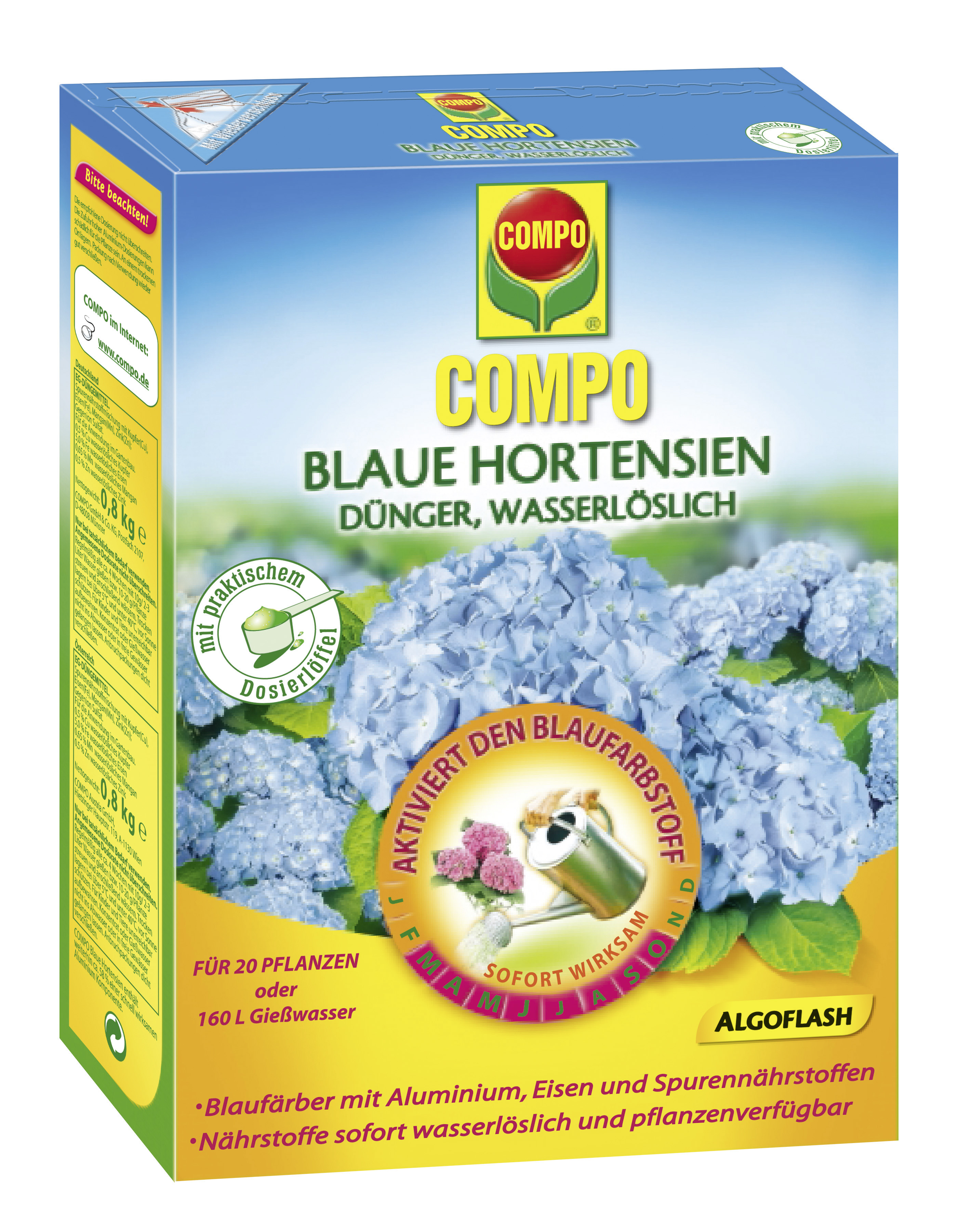 COMPO Blaue Hortensien 800 g