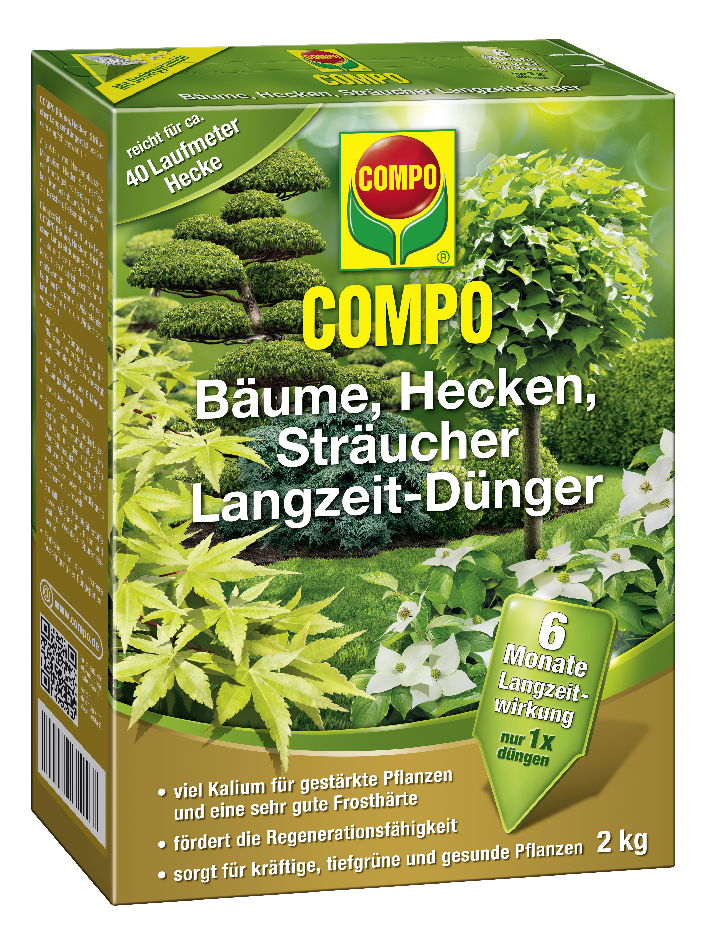 Vorschaubild Galerie COMPO Bäume, Hecken, Sträucher Langzeit-Dünger (2 kg)