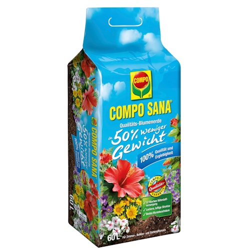 COMPO SANA Qualitäts-Blumenerde ca. 50% weniger Gewicht