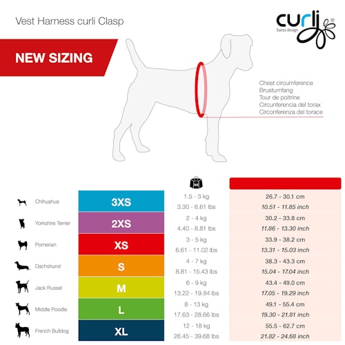 curli Clasp AirMesh Geschirr blau Hundegeschirr