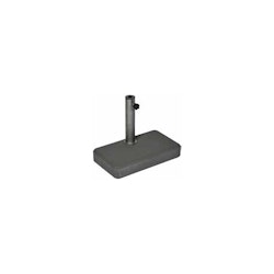 Delschen Balkonständer mit Edelstahl-Rohr Ø 25-44 mm, 25 kg, Naturbeton Anthrazit