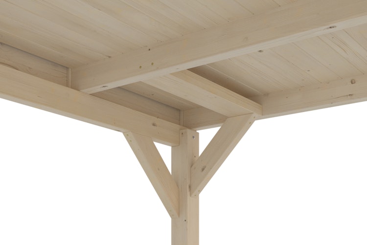 Skan Holz Grunewald - Flachdach Carport aus Leimholz Breite 427 cm Bild