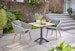 Diamond Garden Balkon-Set SHEFFIELD, Tisch + 2 Stühle, Edelstahl Dunkelgrau / Recycled Teak / Rope HellgrauBild