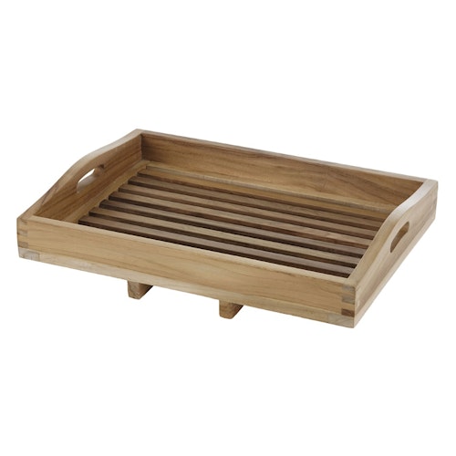 Diamond Garden Servierwagen TIVOLI Edelstahl / Premium Teak