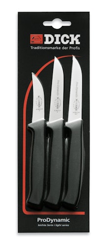 DICK Küchenmesser Set PRODYNAMIC 3-teilig schwarz