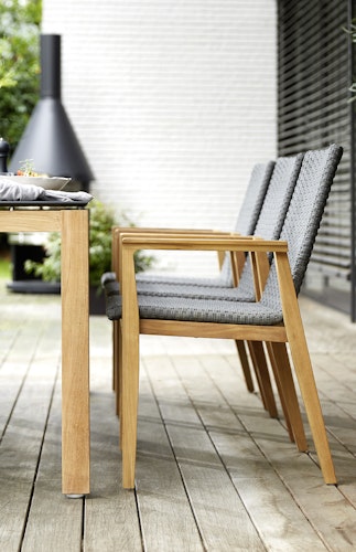 Diamond Garden Tischgestell SAN MARINO, Premium Teak