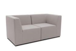 DOMO Collection 2-Sitzer Sofa CUBIC, verschiedene Stoffe und Farben