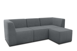 DOMO Collection Outdoor Sofa mit Chaiselongue CUBIC
