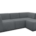 DOMO Collection Outdoor Sofa mit Chaiselongue CUBICBild