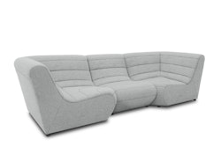 DOMO Collection 3-Sitzer Sofa SOLITÄR, verschiedene Stoffe und Farben