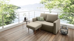 DOMO Collection 2-Sitzer Sofa SMART SEATS, inkl. 2 Hocker