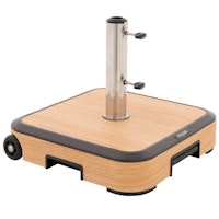 doppler Trolley Sockel AluWood 50 kg, Beton / Aluminium Holzoptik