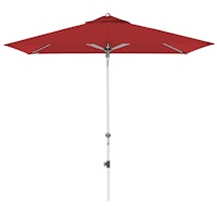 doppler Mittelmastschirm EXPERT 220 x 140 Auto-Tilt, Aluminium Silber / 100 % Polyester 180 g/m² Bordeaux