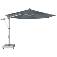 doppler Pendelschirm EXPERT 350, Aluminium Silber / 100 % Polypropylen 220 g/m²
