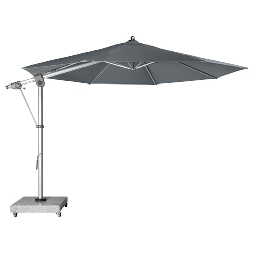 doppler Pendelschirm EXPERT 350, Aluminium Silber / 100 % Polypropylen 220 g/m²