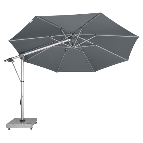 doppler Pendelschirm EXPERT 350, Aluminium Silber / 100 % Polypropylen 220 g/m²