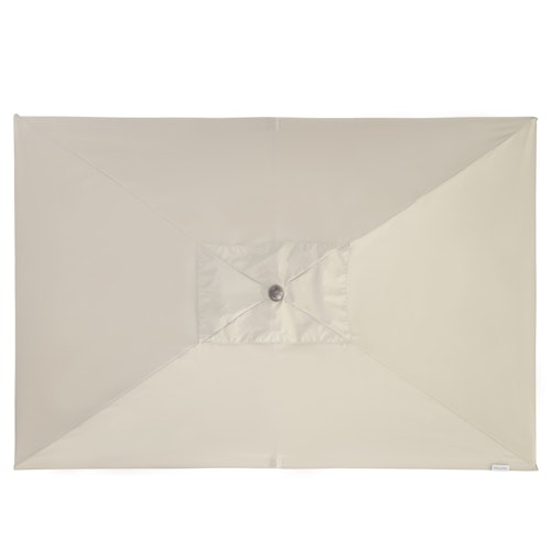 doppler Mittelmastschirm ALU WOOD 300 x 200 Auto-Tilt, Aluminium Esche-Optik / 100 % Polyester 180 g/m²