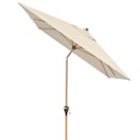 doppler Mittelmastschirm ALU WOOD 300 x 200 Auto-Tilt, Aluminium Esche-Optik / 100 % Polyester 180 g/m²