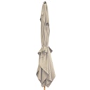 doppler Mittelmastschirm ALU WOOD 300 x 200 Auto-Tilt, Aluminium Esche-Optik / 100 % Polyester 180 g/m²