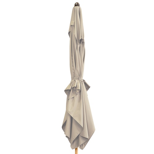 doppler Mittelmastschirm ALU WOOD 300 x 200 Auto-Tilt, Aluminium Esche-Optik / 100 % Polyester 180 g/m²