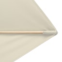 doppler Mittelmastschirm ALU WOOD 300 x 200 Auto-Tilt, Aluminium Esche-Optik / 100 % Polyester 180 g/m²