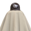 doppler Mittelmastschirm ALU WOOD 300 x 200 Auto-Tilt, Aluminium Esche-Optik / 100 % Polyester 180 g/m²