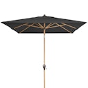 doppler Mittelmastschirm ALU WOOD 300 x 200 Auto-Tilt, Aluminium Esche-Optik / 100 % Polyester 180 g/m²