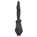 doppler Mittelmastschirm ALU WOOD 300 x 200 Auto-Tilt, Aluminium Esche-Optik / 100 % Polyester 180 g/m²