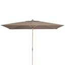 doppler Mittelmastschirm ALU WOOD 300 x 200 Auto-Tilt, Aluminium Esche-Optik / 100 % Polyester 180 g/m²
