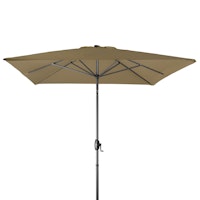 Derby Mittelmastschirm BASIC 250 x 200 Lift, Aluminium Anthrazit / 100 % Polyester 180 g/m² Greige