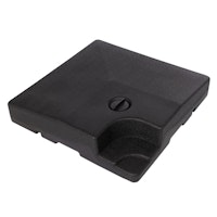 Derby Füllplatte 35 kg, 4er-Set, Kunststoff Schwarz