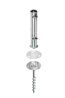doppler Bodenanker GREENFIELD 48 mm, Edelstahl Standrohr