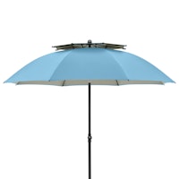 doppler Strandschirm WINDPROFI 200 Manual, Aluminium Anthrazit / 100 % Polyester 80 g/m²