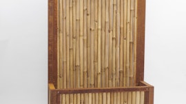 BambusBASIS Hochbeet mit Sichtschutz Cortenstahl