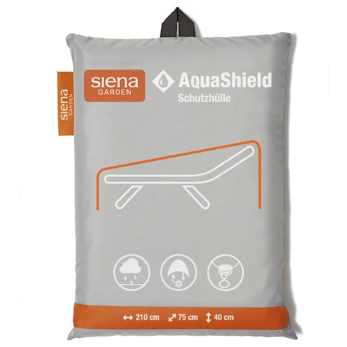 Siena Garden Liegenhülle AquaShield 210 x 75 cm, 100 % Polyester Hellgrau - Abverkauf