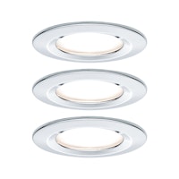Paulmann Einbauleuchte Nova 3er Set LED 3x6,5W chrom rund starr