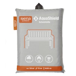 Siena Garden 2-Sitzer Bankhülle AquaShield 130 x 75 cm, 100 % Polyester Hellgrau