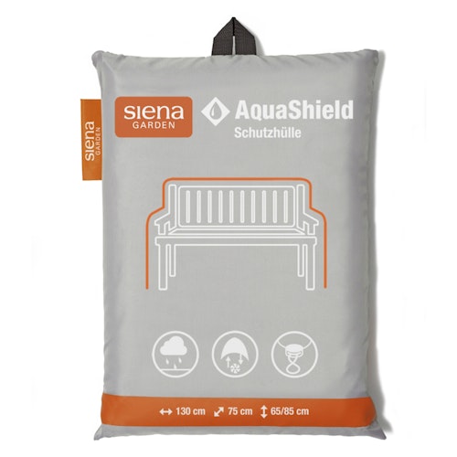 Siena Garden 2-Sitzer Bankhülle AquaShield 130 x 75 cm, 100 % Polyester Hellgrau - Abverkauf