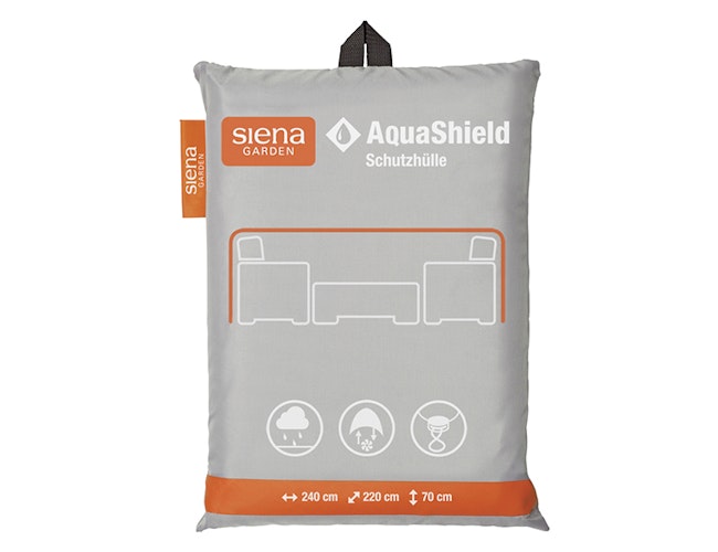 Siena Garden Loungehülle AquaShield 240 x 220 x 70 cm, 100 % Polyester Hellgrau - Abverkauf